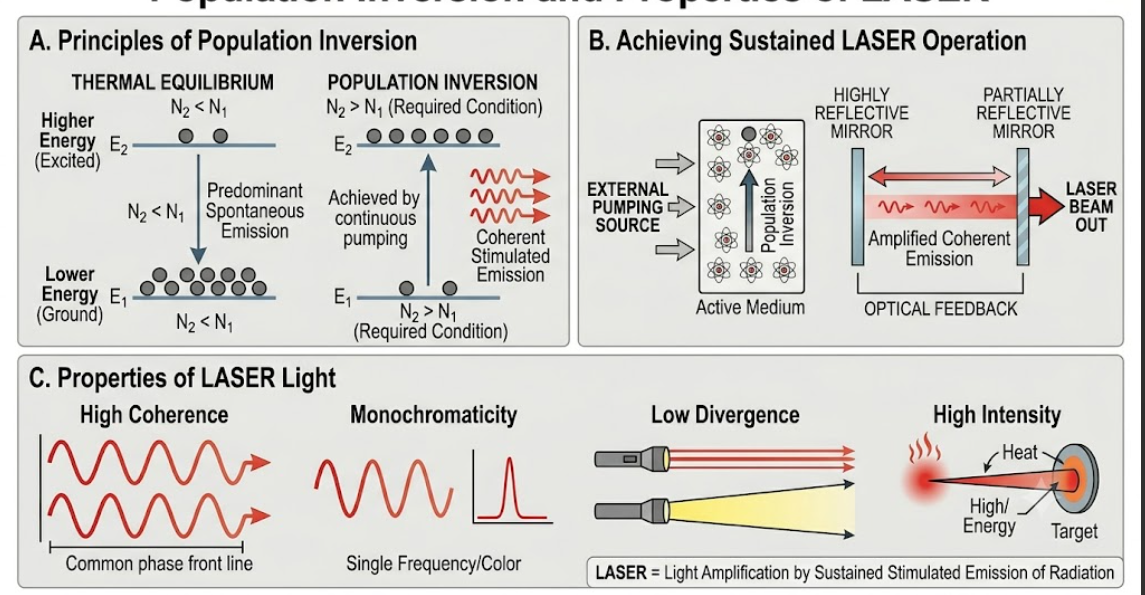 properties of LASER Diagram
