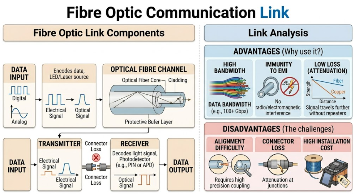 Fibre Optic Communication Diagram